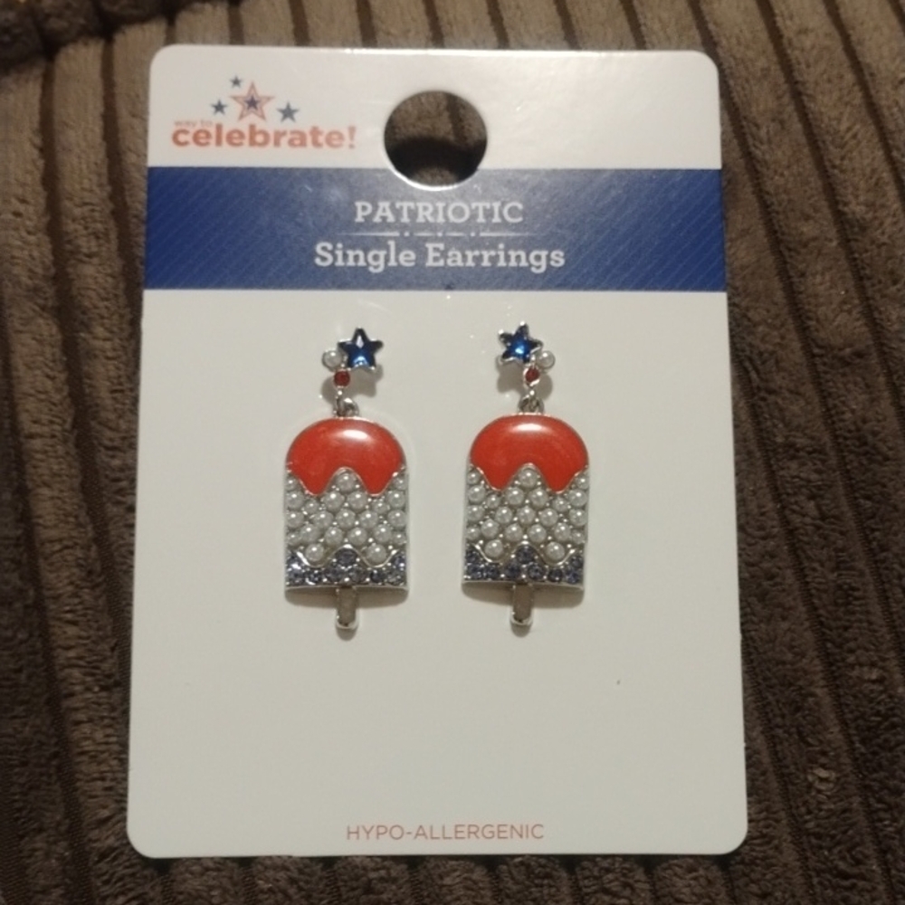 Patriotic Popsicle Earrings